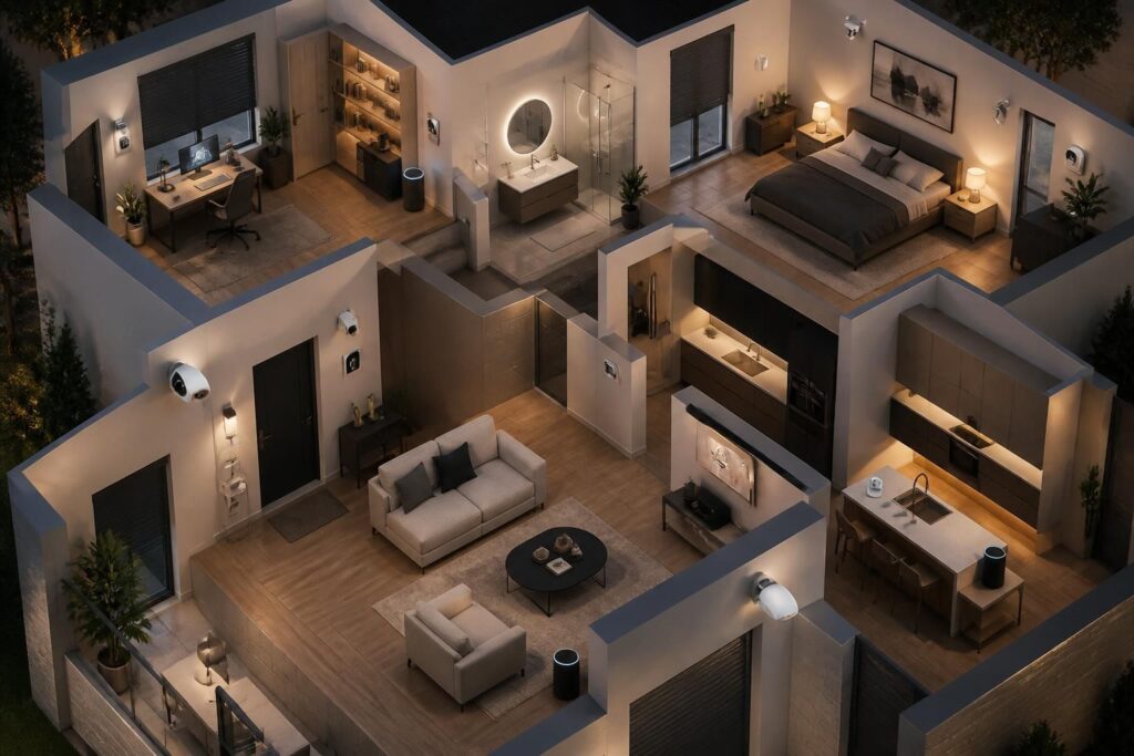 Domotiser sa maison pièce par pièce : le plan progressif