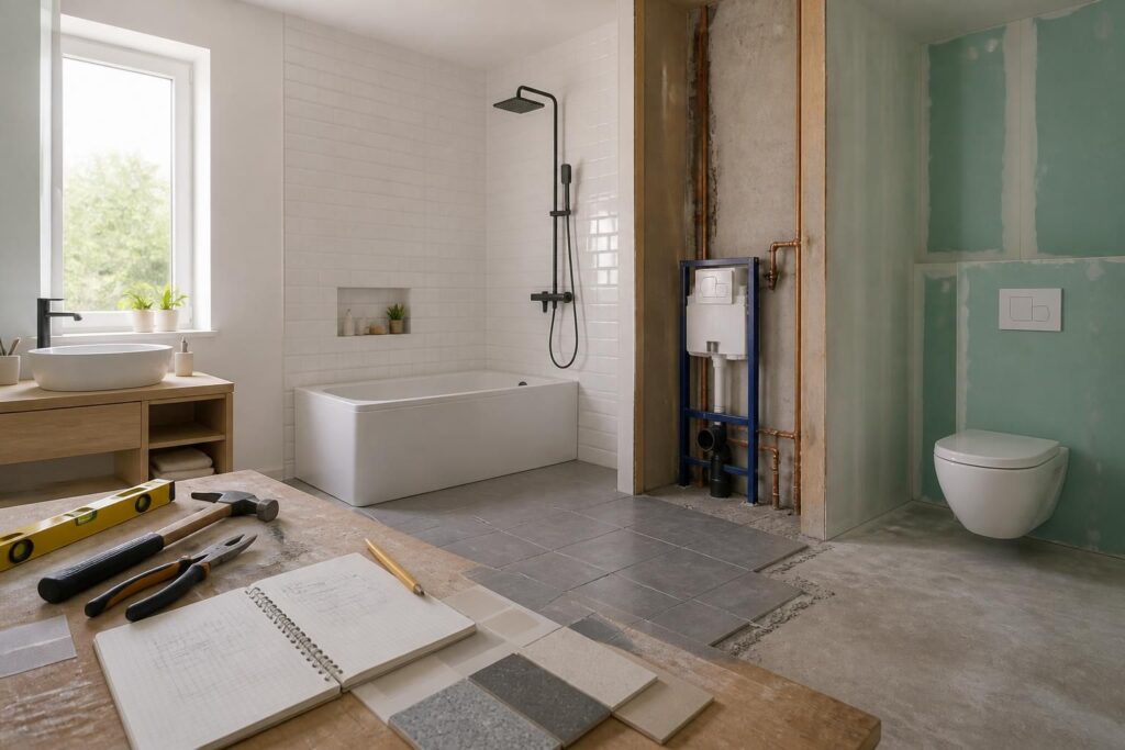 Salle de bains : rénover sans se tromper (budget, ordre des travaux)