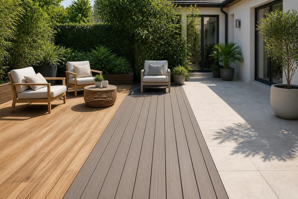 découvrez notre comparatif complet entre terrasse en bois, composite et carrelage pour choisir le revêtement idéal, alliant esthétisme, durabilité et entretien.