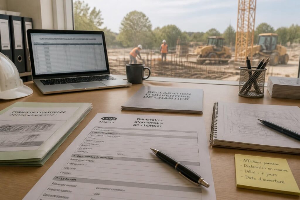 découvrez les étapes essentielles pour effectuer une déclaration d'ouverture de chantier, avec un guide complet sur les formalités à respecter et le téléchargement du formulaire cerfa 13407.