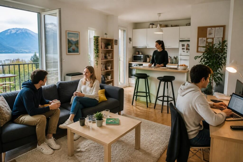 Colocation à Annecy : options pas chères et logements meublés pour étudiants