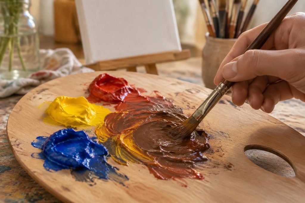 Comment faire du marron en peinture à partir des couleurs de base